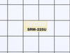 Label-Model-Srm-225U – Part Number: X547001330
