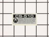 Label-Model--Cs-510 – Part Number: X503001572