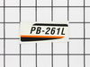 Label-Model-Pb-261L – Part Number: X503001120