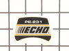 9242780-1-S-Echo-X503001150-Label-Model Pe-231