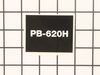 Label-Model--Pb-620H – Part Number: X503009600