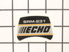 9247035-2-S-Echo-X503001140-Label-Model-Srm-231