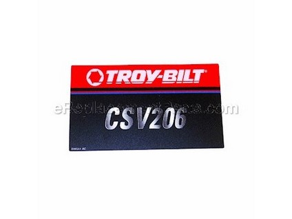 9457844-1-M-Troy-Bilt-777D06541-Label- Chipper Shredder Vac