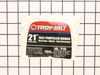 Label-Mower Shroud Troy 675 – Part Number: 777D11819