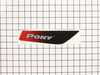  Label-Rider Lower Left Hand Pony – Part Number: 777D13165