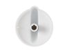 KNOB & CLIP Assembly (GE-WHT) – Part Number: WB03T10219