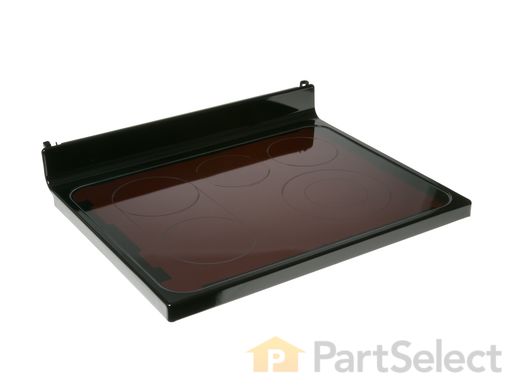 956969-1-M-GE-WB62T10287        -Radiant Cooktop Glass - Black