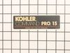 9884644-1-S-Kohler-12113112-S-Decal, 15 Hp