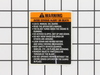 Warning decal – Part Number: 161058