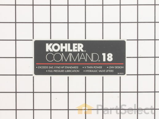 9926839-1-M-Kohler-2411311-S-Decal, Horsepower
