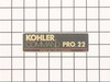 9926937-1-S-Kohler-2411396-S-Decal, 22 Hp