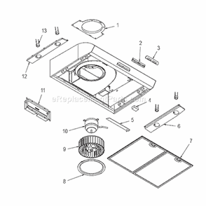 Part Location Diagram of S97017721 Broan Filter
