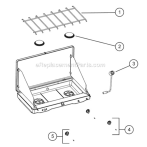 Part Location Diagram of R413-149T Coleman Knob Assembly
