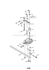 Craftsman Table Saw Diagram and Parts List for  Craftsman Table Saw