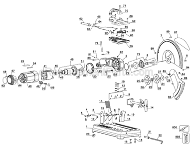 Part Location Diagram of 622440-00 DeWALT Brush Holder
