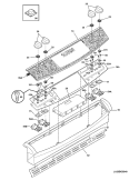 BACKGUARD Diagram and Parts List for  Frigidaire Range