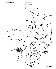 Motor & pump Diagram and Parts List for  Frigidaire Dishwasher