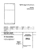 COVER Diagram and Parts List for  Frigidaire Refrigerator