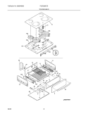 TOP / DRAWER Diagram and Parts List for  Frigidaire Range