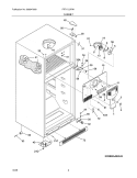 CABINET Diagram and Parts List for  Frigidaire Refrigerator