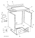 CABINET Diagram and Parts List for  General Electric Dryer