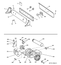 BACKSPLASH, BLOWER & MOTOR ASSEMBLY Diagram and Parts List for  General Electric Dryer