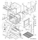 BODY PARTS Diagram and Parts List for  General Electric Wall Oven