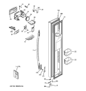 FREEZER DOOR Diagram and Parts List for  General Electric Refrigerator