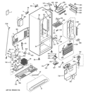 CABINET Diagram and Parts List for  General Electric Refrigerator