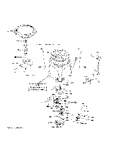 Tub And Motor Diagram and Parts List for  General Electric Washer