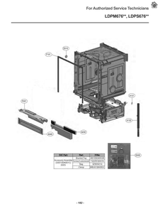 Diagram 1 Diagram and Parts List for ASSESNA LG Dishwasher