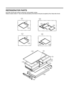 Refrigerator Parts Diagram and Parts List for ASBCNA0 LG Refrigerator