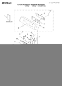 Top And Console Parts Diagram and Parts List for  Maytag Dryer
