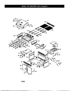 Gas Grill Diagram and Parts List for  Nexgrill Grill