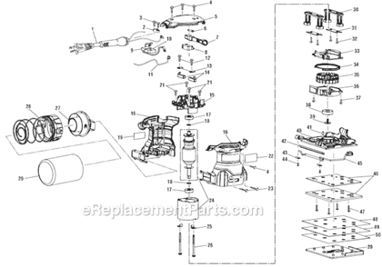 Page A Diagram and Parts List for  Ridgid Sander Polisher