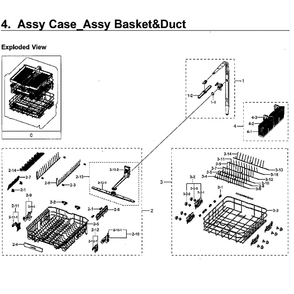 Part Location Diagram of DD97-00509A Samsung Rotor Assembly (Upper)