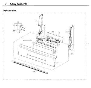 Part Location Diagram of DE94-03610C Samsung Power Control Board