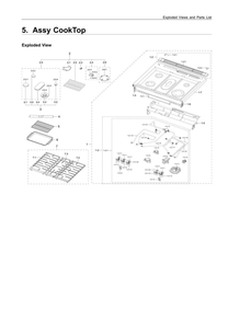 Part Location Diagram of DG98-02110A Samsung Module Grate Assembly