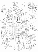 42 Cutting Deck  Components Diagram and Parts List for 80393 Snapper Lawn Tractor