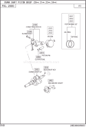 Crank Shaft Piston Gr Diagram and Parts List for  Subaru Engine