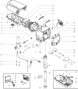 Impact 1040 Main Assembly Diagram and Parts List for  Titan Paint Sprayer