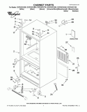 CABINET PARTS Diagram and Parts List for  Whirlpool Refrigerator
