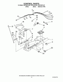 CONTROL BOX PARTS Diagram and Parts List for  Whirlpool Refrigerator
