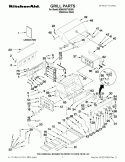 GRILL PARTS Diagram and Parts List for  KitchenAid Grill