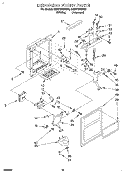 DISPENSER FRONT Diagram and Parts List for  Whirlpool Refrigerator