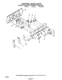 CONTROL PANEL Diagram and Parts List for  Whirlpool Range