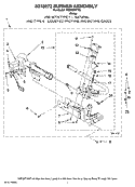 8318272 BURNER ASSEMBLY, OPTIONAL PARTS (NOT INCLUDED) Diagram and Parts List for  Maytag Dryer