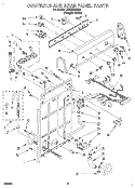 CONTROLS AND REAR PANEL Diagram and Parts List for  Estate Washer
