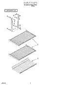 SHELF, LIT/OPTIONAL Diagram and Parts List for  Whirlpool Refrigerator