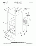 CABINET PARTS Diagram and Parts List for  Whirlpool Refrigerator